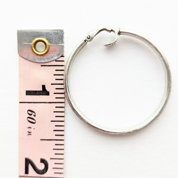 Vintage Lewis Segal Hoop Clip On Earrings - Picture 4 of 5